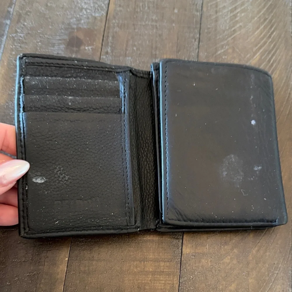 Black Leather Men's Wallet RFID